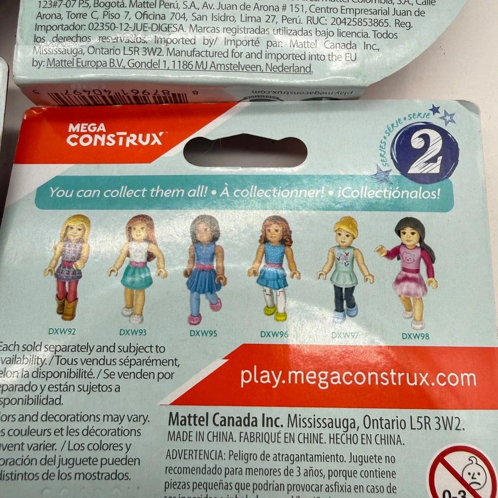Mega Construx American Girl full set Series 2 Mini Figures Lot of 6 New